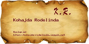 Kohajda Rodelinda névjegykártya